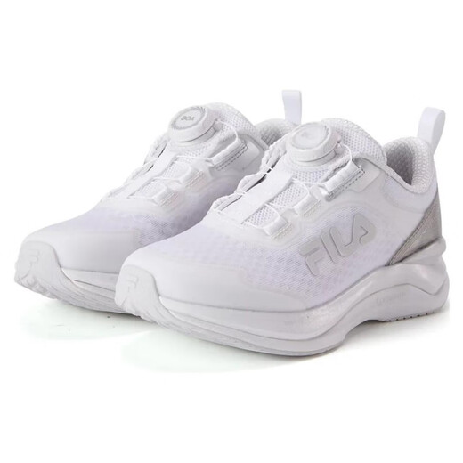 FILA big children's mesh sports and leisure non-slip anti-kick shock-absorbing children's training shoes white 35