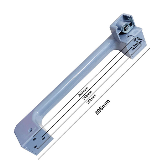 Freezer door handle horizontal freezer door handle refrigerator accessories display cabinet door handle push handle refrigerator door handle gray handle 308 with screws