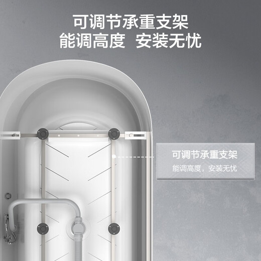 九牧（JOMOO） 浴缸家用小户型洗澡泡澡池浴室沐浴独立亚克力薄边艺术浴缸 1.7m龙头气泡按摩缸YC13117