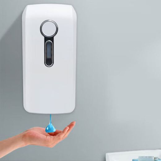 Jicai Ruizhe Hanging Automatic Induction Soap Dispenser 1000ML White + Two Jin [Jin equals 0.5 kg] Foam Hand Sanitizer Replenishment Power Supply