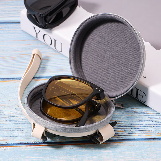 Boîte de verres pliants pour femmes sous banane sac de rangement portable de haute qualité