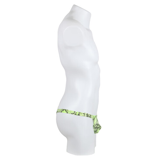 Kang Mengdi sexy underwear men's bed sexy temptation large size gay special thong hot open crotch sexy free to take off MP231 green 2XL (recommended 161-180Jin Jin equals 0.5 kg)