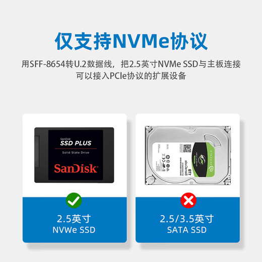 Tarjeta de expansión LINKREALPCIe 4.0 x16 a tarjeta gráfica adaptadora de disco duro U.2 de 8654 8I NVMe integrada de 4 puertos PEX88048 sin dividir para expandir la GPU