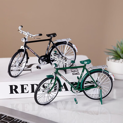 
Debega creative vintage retro 28 big bar bicycle model toy ornaments wine cabinet dining tabletop decoration retro bicycle ornaments green (with packaging)