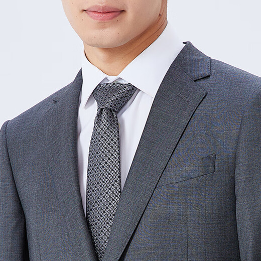 YOUNGOR (YOUNGOR) men's 660 two-piece single-breasted standard version suit wool high-end new product shopping mall same style Gray L 175/96A