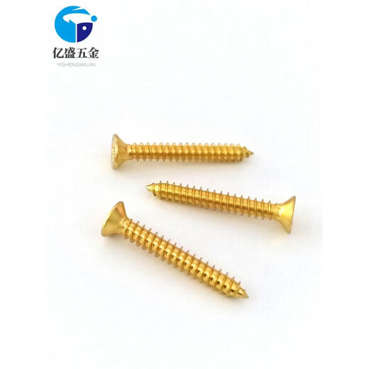 Pengju Golden 304 Edelstahlschraube Kreuzungsköpfe selbstklopfen ausgedehnt flacher Kopf Holzzahnschraube M2m3m4m5m6 m2*20200 Stücke