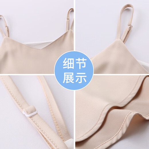 
Professional suspender dress for women in summer mid-length tassel V-neck sexy fashionable suit with chiffon base skirt 080 black dress XL recommended 110-120Jin [Jin equals 0.5 kg]