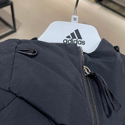 Adidas Herrenkleidung, neue winddichte und warme Sportbekleidung, modische Kapuze -Down -Jacke, Jacke, HN9930 L