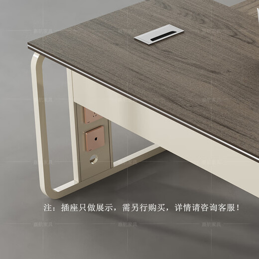 Jiahang boss desk desk leader president desk office single staff desk 1.4 meters * 0.7 meters with side cabinet LA1