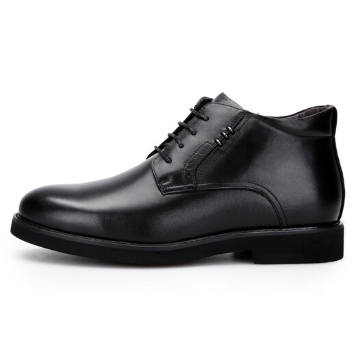Cruiser 3513 Lederstiefel Herren Winterwolle warmes Fellschuh echte Leder nicht rutschfeste Kleidung-resistente High-Top-Baumwollschuhe 9912C Schnürung 44