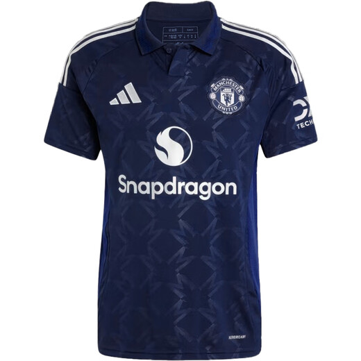 阿迪达斯 （adidas）24/25赛季曼联客场球迷版球衣短袖运动T恤足球服成人男IU1390 IU1390 光版无印制 S