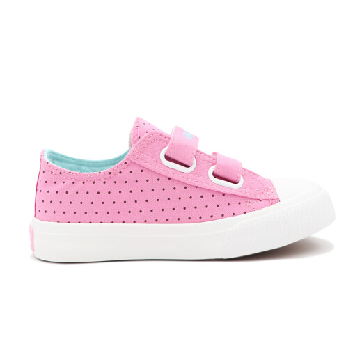 Warrior Children's Cartoon Cute Breathable Canvas Shoes Girls' Non-Slip Wear-Resistant Sports Shoes WZ19-161 Pink 37