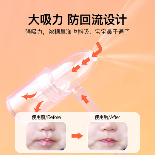 知母时吸鼻器儿童手拉式吸鼻涕神器新生婴幼儿鼻塞鼻屎清理手动台湾 吸鼻器新包装（外盒轻微变形）