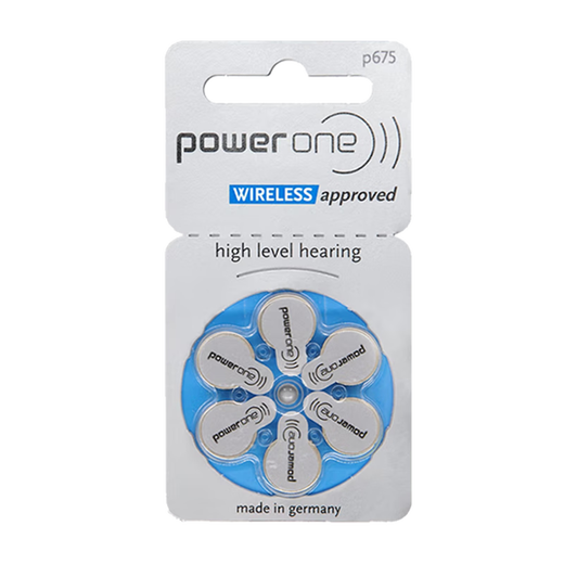 德国Powerone P10/P13/P312/P675号 原装进口助听器电池 适用峰力西门子 P675(5版*6粒）