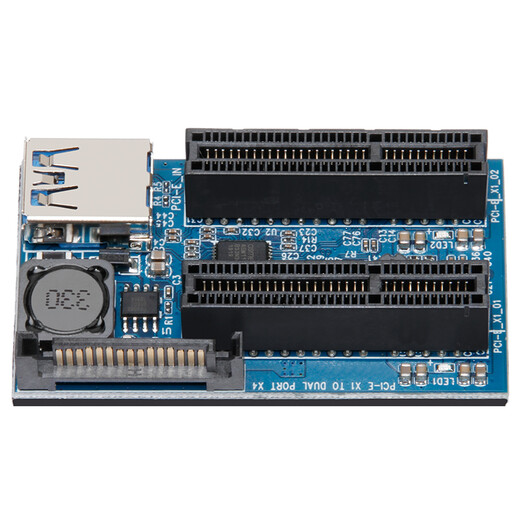 MOGE Capricorn PCIE one-to-two slot PCI-E3.0x4 expansion adapter board extension cable can power MC2222