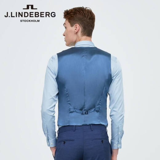 J.Lindeberg shopping mall same style business suit vest vest imported men's spring and summer 5191TW501OS2 medium blue 175/96A (48)