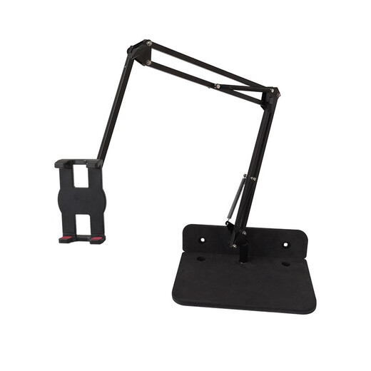 Luxurious cubic slotted tablet stand 17.3-inch 15.6 portable display clip-free hidden mobile phone holder bedside lazy tablet ipad support desktop cantilever slotted stand black three-section arm extra large zipper + vesa hanger