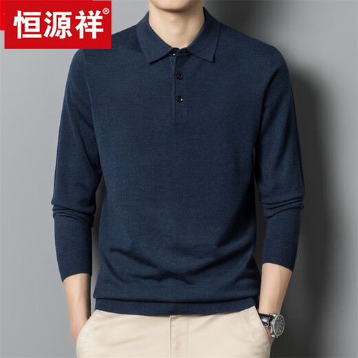 Hengyuanxiang Herren-Langsalz-T-Shirt-Feder- und Herbst-Dünn-Daddy-Anzug mittlerer Alters mit Woll-Lapper-Pullover-Grundlinie 6621 Green-+ Velvet+ Dick M 165 (Gewicht 120 Jin [Jin gleich 0,5 kg] und darunter) und darunter)