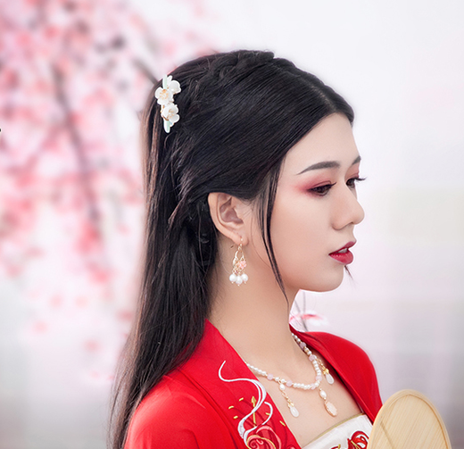 Handmade hairpin headdress, classical style hair accessories, Hanfu cheongsam, fairy tassel accessories, fairy headdress simple, long three-month hairpin in stock