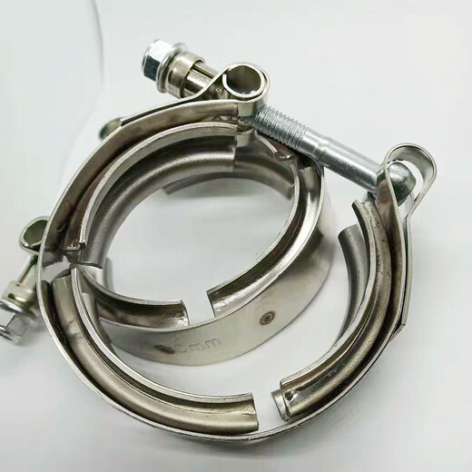 XMSJ排气管V型卡箍消声器抱箍304不锈钢喉箍涡轮卡子沟槽卡箍管箍卡环 #135118mm-122mm