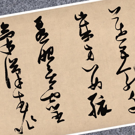 Zhang Ruitu of the Ming Dynasty, Guo Pu's poems, cursive calligraphy masters, customized and customized copying and mounting banner scrolls, Guo Pu's poems, painting core 28x538cm, hand scroll 28x724 after mounting