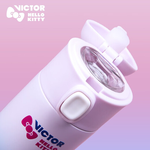 VICTOR sports water bottle HELLO KITTY series joint limited thermos PG-SN outdoor portable water cup KITTY series PG9905KT IM (pink/blue)
