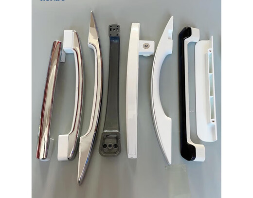 Freezer door handle horizontal freezer door handle refrigerator accessories display cabinet door handle push handle refrigerator door handle M-hole spacing 156mm gray single with screws