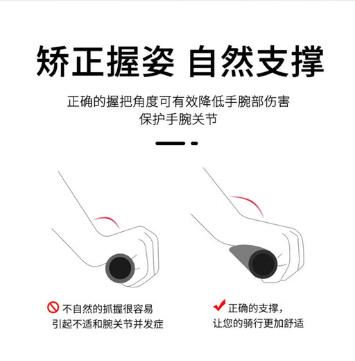 Xianxiang adapts to Phoenix bicycle handlebar cover, non-slip handle, mountain bike handlebar, aluminum alloy locking cover, bicycle handlebar rubber cover, comfortable sponge style single locking handlebar cover, black with hexagonal work