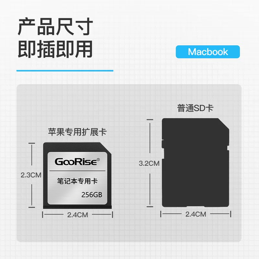 Upward-facing SD card is suitable for Macbook Air/Pro Apple laptop memory card high-speed mac book expansion memory sleeve expansion card 512G high-speed memory card + MacBook card sleeve