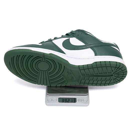 Nike (Nike) Zapatos de hombres oficiales Spring Spring New Cowhide Leather Sneakers sin deslizamiento, zapatos informales de bajo techo resistentes al desgaste DD1391-101-White y Green 42