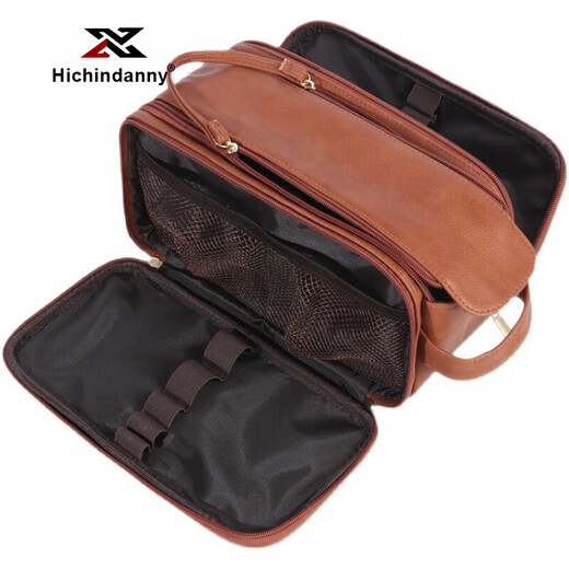Daihuo Reisetoilettenbag Herren nasses und trockener Trennung Aufbewahrungstasche Neue Style -Geschäftsreise große Kapazität Aufbewahrungstasche Männer braun