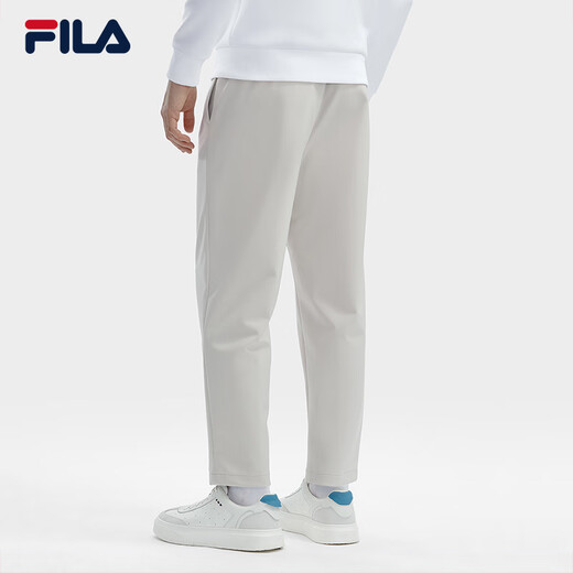 FILA Huang Jingyu same style Fila men's woven pants business casual straight pants casual pants men Yunwu gray-GY 180/88A/XL