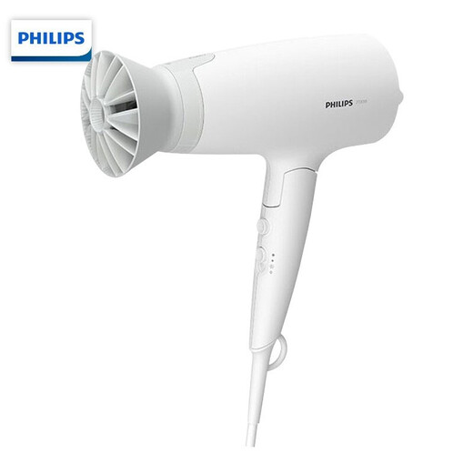 Philips (PHILIPS) hair dryer household hair dryer constant temperature nozzle hair care high-power quick-drying dryer surging air volume foldable body shiny and smooth air intake safety design birthday gift negative ion hair care BHD378