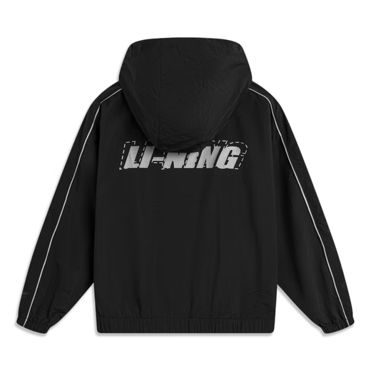 
Li Ning (LI-NING) lotus leaf windbreaker jacket for men and women same style waterproof sunscreen clothes for summer thin outdoor reflective jacket jacket black [Nylon UPF50+]AFDU695-1 L
