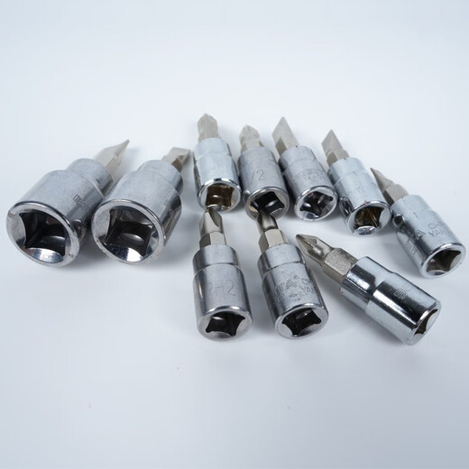百思泰（BESITA）10mm6.3mm十字米字一字旋具套筒旋具批头1/4小飞中飞3/8批咀 14404 6.3mm一字旋具套筒7mm