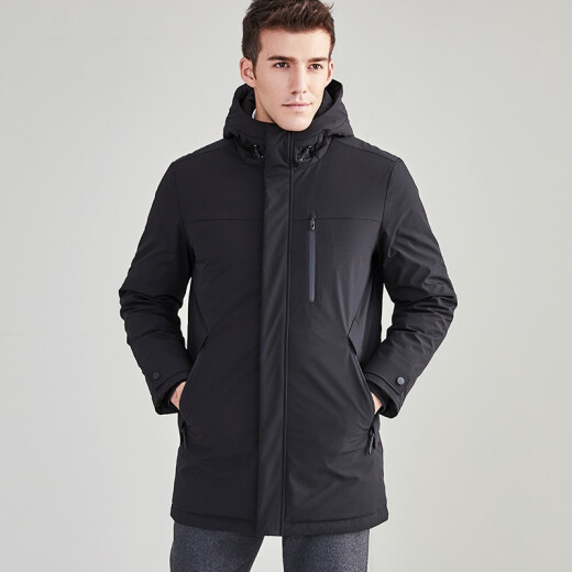 Tambor 2020 winter new style down jacket men's simple fashionable thickened warm down jacket TA19699 black 175/92A