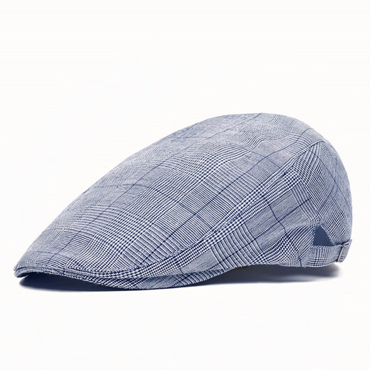 Kingtrip Beret Men's British Cotton и льняная шляпа Tide Spring и лето Тонкая простая повседневная передняя шляпа Универсальная бейсболка сетка белый размер одиночного размера