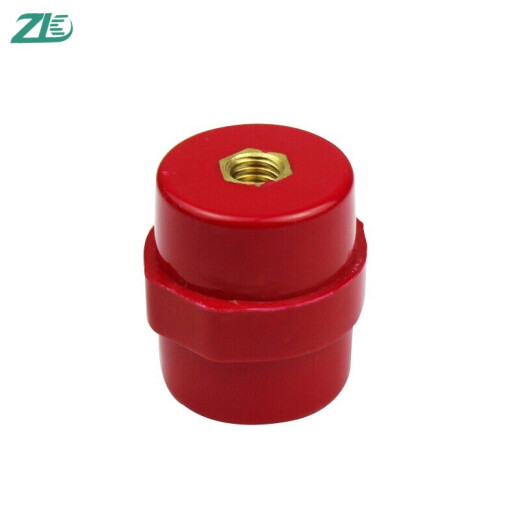 ZK high-strength insulator copper screw red insulating column anti-steel distribution auxiliary material screw port M6/8/10SM35 insulator screw hole M8