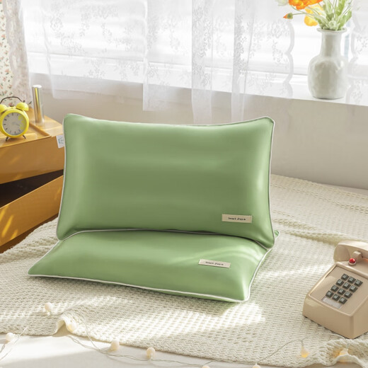 Special hair Xinjiang Tibet Ice Silk Pillow Case 30x50 Small Size Summer 60 Tianshi Children's Cool Mat Pillow Case Single Mint Color Single 30cmX50cm