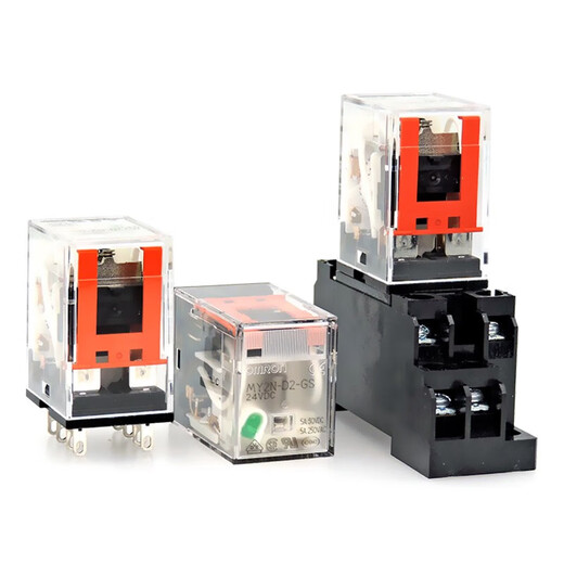 Omron OMRON small DC intermediate relay MY2N-D2 with two poles MY4N-CR-GS with resistance and capacitance 8 feet 14 feet MY2N-D2 DC24V