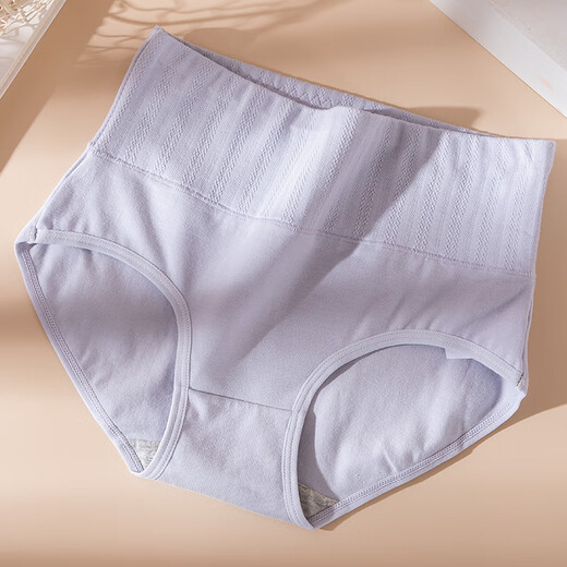 
Langsha 4 pairs of belly-closing underwear for women pure cotton bottom crotch high waist cotton fabric large size fat MM waist-closing hip-lifting women shorts 16794 colors 4 strips 3XL recommended 160-180Jin [Jin equals 0.5 kg] average size