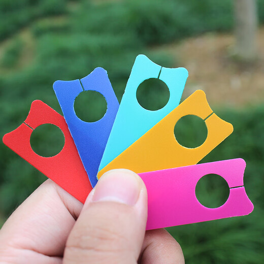 Shipton Etiqueta de protección de fruta de uva Etiqueta de planta de jardinería Marca de polinización de sandía Anillo de flor Hebilla Tarjeta de marca de jardinería de melón y fruta Rojo 1000 hojas Nuevo material engrosado