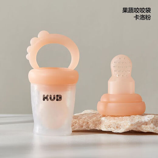 KUB Bite Bag Fruit and Vegetable Baby Teething Stick Food Bite Bag Fruit Complementary Food Fruit and Vegetable Bag Teether KUB Bite Bag-Candy Blue 1 Pack