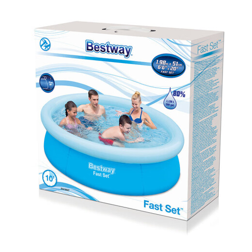 Bestway Baishile large children's swimming pool family paddling pool thickened outdoor bath (244x66CM) self-driving travel equipment 57265