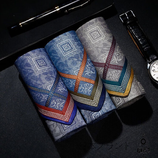 GPHF Japan JT high-end men's pure cotton handkerchief sweat-absorbing handkerchief sweat-absorbing small square scarf for women's sweat scarf for elder dads three options available for affordable wear

