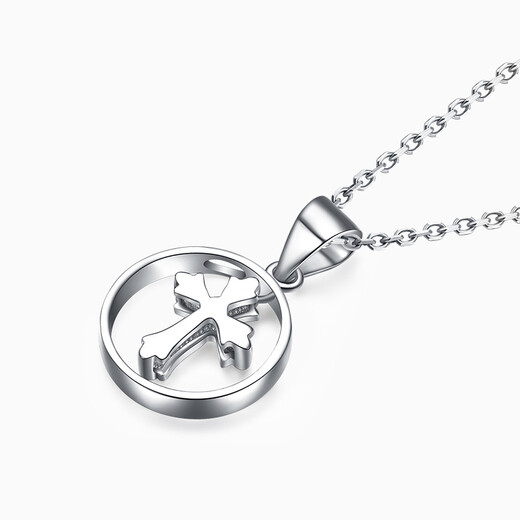 Pt.Charm New Year's gift platinum pendant women's cross platinum pendant pt950 platinum necklace birthday gift for girlfriend customized 2.2-2.3