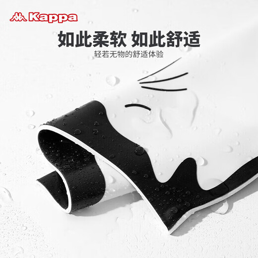 Kappa swimming cap women's silicone waterproof ear protection long hair adult non-stretch swimming cap