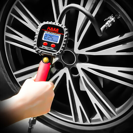 Coolanteng digital display inflation gauge tire pressure gauge tire pressure gauge high-precision vehicle tire pressure gauge tire inflation gauge