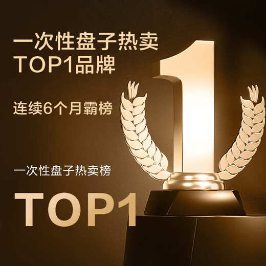 Made in Tokyo, disposable plates, bowls, dinner plates, tableware, large food-grade barbecue camping paper plates, 9 inches, 20 pieces