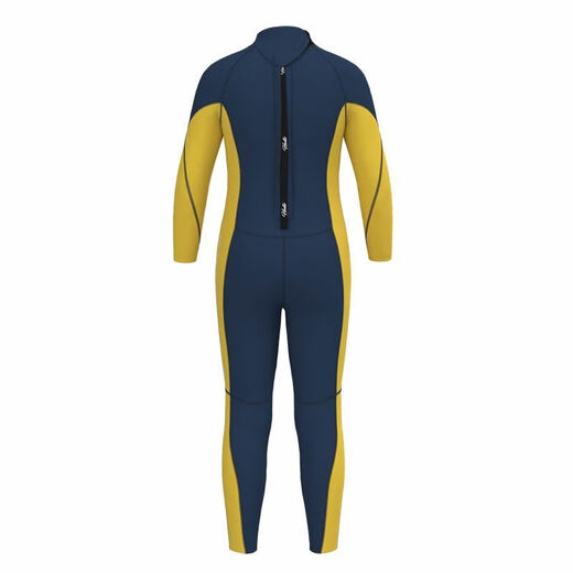 Changsang wetsuit men's trendy diving long-sleeved thermal suit 3mm jumpsuit for men and women thickened cold-proof snorkeling winter bright yellow back zipper wetsuit 3mm surfing wetsuit M M16YE2